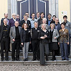 Gruppenfoto vor der ehemaligen Reichsabtei Kornelimünster<br>